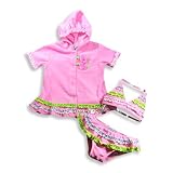 Baby Buns - Infant Girls Bikini Bathing Suit And Coverup, Pink