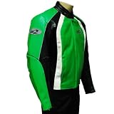 Motorcycle Synthetic Leather ZS2 Arrow Racing Jacket Green