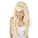 Extra longue Perruque bouclée blonde | Couronne ruche crêpés | Lolita Cosplay Perruque