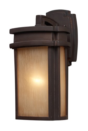 Elk 42140/1 Sedona 1-Light Outdoor Sconce 7-Inch Width by 13-Inch Height In Clay Bronze