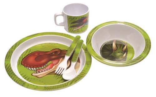 Wild Republic 88444 - Geschirrset, 5-Teilig, Motiv Dino, in Geschenkkarton Preisvergleich