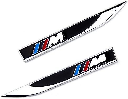 Ya155chen ID M Badge Emblem Decal Side Fender Skirts Knife Type Car Sticker