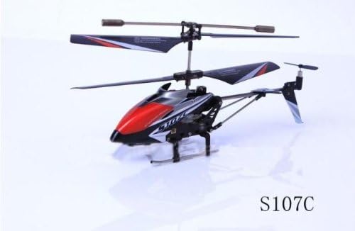 Hot Sale 3CH 3 Channel Remote Control RC Helicopter 3D Full Function with GYRO and HD Camera SPY S107C Red