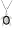image Sterling Silver Diamond Black and White Turtle Pendant