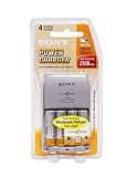 Sony Power Battery Charger with 4 AA Ni-MH Rechargeable Batteries