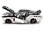 1967 Ford Mustang GT Harley Davidson #1 1/24 Black Over White