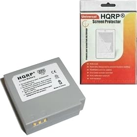 HQRP Battery for SAMSUNG HMX-H100 SC-HMX10 SC-HMX10A SC-HMX10C SC-HMX10CN SC-HMX10ED SC-HMX10N Camcorder plus LCD Screen Protector