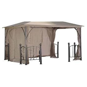 DC America GOPR58-BB-RS Replacement Privacy and Wind Shade-Rome Post Gazebo, 12-Foot by 12-Foot, Polyester