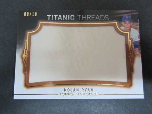 2011 Topps Marquee Nolan Ryan JUMBO GAME USED JERSEY INSERT #09/10!!