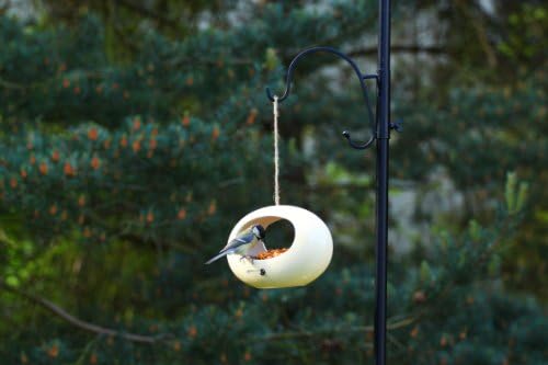 PineBush PINE30200 Ceramic Seed Feeder Country Cream