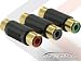 Atlona High-Quality Triple Rca Coupler For Component Video Cable Extension, A/V Adapters