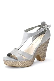Autograph Leather Water Resistant T-Bar Wedge Shoes with Insolia®
