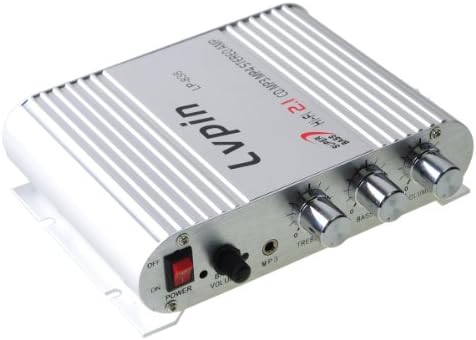 12V 20W Mini Hi-Fi Stereo Digital Amplifier Amp for CD MP3 iPod Motorcycle Car with Free Pen