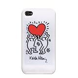 PETER J&Auml;CKEL KEITH HARING Back Cover fuer iPhone 4 PEOPLE AND HEART