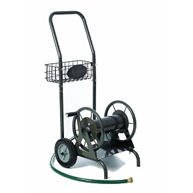 Liberty Garden Products 4-in-1 Multi-Purpose Two Wheel Garden Hose Reel Cart With 100-Foot... from Garden Carts