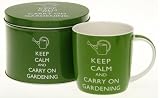 Keep Calm and Carry On Gardening Mug In Gift Tin