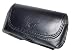 Premium Black Horizontal Leather Side Case Pouch with Belt Clip for Samsung Behold T919, A867 Eternity / Palm Treo 800w, Centro / LG Dare VX-9700 / Motorola Z9