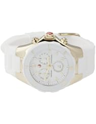 Michele Womans MWW12D000011 Tahitian Jelly Bean Gold Plate White Watch