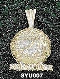 Syracuse Univ Basketball Charm/Pendant -14K/10K, Stainless Steel or Gold Plated