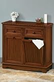 Tilt-out Wastebin/hamper Double Walnut