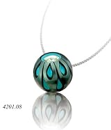 Galatea Pearl with Turquoise & Diamond in 14K White Gold