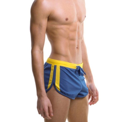 Crazycity Sexy Mens Underwear Boxer Trunks Shorts Pants Jogging Sports Briefs (US12/UK14/EU42, Blue)