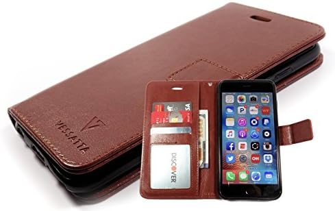 Designer iPhone 6 &amp; iPhone 6s Wallet Case - Multiple Colors (Brown)
