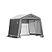 Shelterlogic Outdoor Garage Automotive/Boat Grey 8 x 10-foot Storage Shed