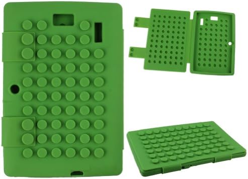 EUBUY Candy Color Slim Silicone Soft Rubber Protective Back Case Cover For 7" Afunta Q88 Alldaymall Q88 Dragon Touch A13 Q88,Y88 Tablet PC(Green)