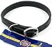Hamilton 1/2" x 16" Creased Black Leather Dog Collar