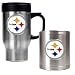 Pittsburgh Steelers NFL Travel Mug & Stainless Can Holder Set - Primary logo