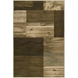 Harmony Dark Brown / Ivory Contemporary Rug Size: 7'9 x 10'8