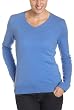 Red Moon Women's 100% Cashmere Long Sleeve V-Neck Sweater