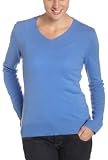 Red Moon Women's 100% Cashmere Long Sleeve V-Neck Sweater