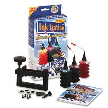 New-Dataproducts 60391 - 60391 Compatible InkStation Multi-Brand Refilling Kit, Tri-Color - DPS60391