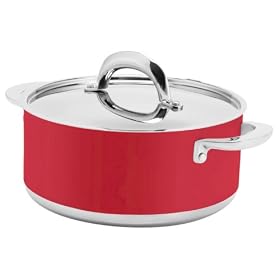 blinQ 5.0 Quart Covered Casserole Berry Red by Blinq