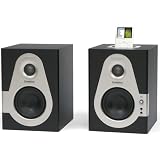 Samson Studio Dock 4i Active monitors with iPod dock