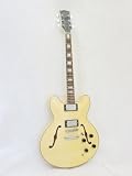 NEW ELECTRIC GUITAR NATURAL Thinline Archtop - CUSTOM