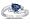.75ct Trillion Cut Sapphire and Diamond Ring in 14K White Gold