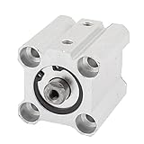 uxcell エアシリンダ アルミニウム材質 アルミハウジング シングルロッド KCQ2B20-20