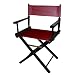 Outdoor Living : Burgundy Black Frame Director's Chair