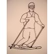 Skier / Skiing Iron Sports Shadow Decorative Wall Art