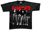 Liquid Blue Men's Ramones Debut Album Short Sleeve Tee,Grey,X-Large