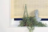 Bamboo Roll-Up Window Blind in Natural 120cm wide