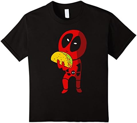 Kids Funny D- e- a- d- P- o- o- l Tee shirts 10 Black