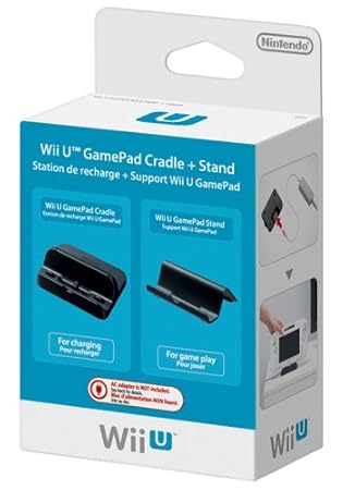 Wii U - GamePad Cradle + Stand (Stazione di ricarica + Supporto per GamePad)