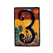 3, Three, Cactus Design Ceramic Number Tile