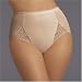  : Flexees Women's Firm Control Lace Insert Hi Cut Brief #5544