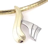 14K 2-Tone Ribbon Slide