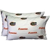 Florida Gators Pillow Case Set in White